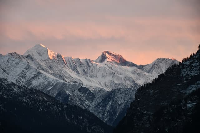 Deep canyon and raw mountains in Pangi